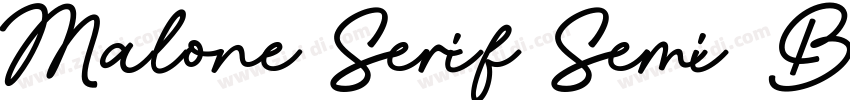 Malone Serif Semi Bo字体转换